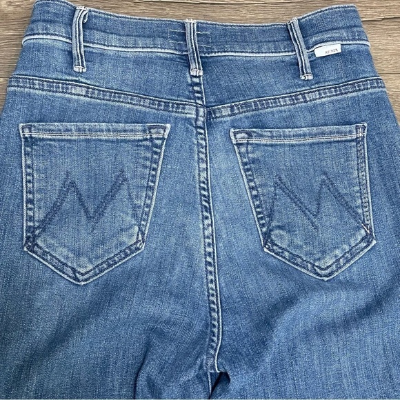 Mother Anthropologie Hustler Ankle Fray Jeans Can’t Stop Staring Sz 24 NEW. - Picture 13 of 14